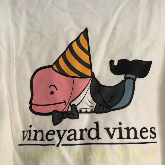 Vineyard Vines boys size 6 New Years shirt. Glow in the dark - Picture 3 of 4